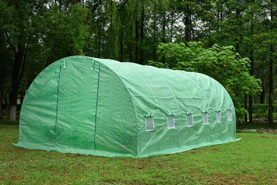Foliengewächshaus 6 * 3 * 2,2m, Polyethylen 180 g/m², UV-beständig, Rohr 26 * 1,2 mm