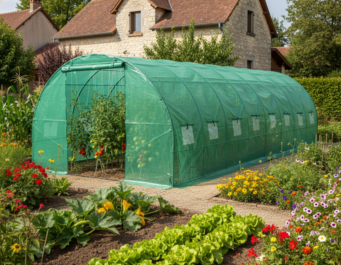 Hakuda Gewächshaus 8*4*2,5 m – Robust & UV-beständig