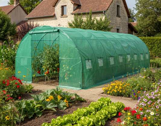 Hakuda Gewächshaus 8*4*2,5 m – Robust & UV-beständig