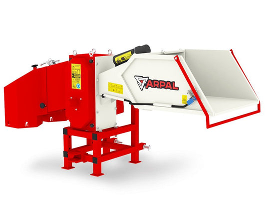 AM-120PTO ARPAL Traktor-Häcksler mit PTO-Antrieb, max. Aststärke 120 mm, 6 gehärtete Messer, Produktionskapazität 6 m³/h, Sackverpackung möglich, ideal für Brennstoff und Mulch