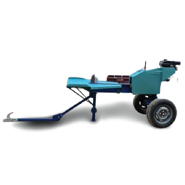 Industrieller Holzspalter DKPR-7B mit 7 PS Benzinmotor, Anhängevorrichtung & verstärkten Rädern. Perfekt für schwieriges Gelände & mobilen Einsatz.