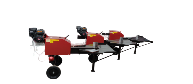 Industrieller Holzspalter DKPR-380 von Artmash mit 380V Elektromotor, 12 Tonnen Spaltkraft und hoher Effizienz. Ideal für Forstwirtschaft und professionelle Holzverarbeitung.