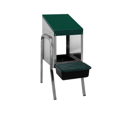 Langlebiges Legenest/Abrollnest MG-01WS PROFI mit Metallbeinen und Eierschublade. Ideal für Hausgeflügel. Hygienisch & leicht zu reinigen.