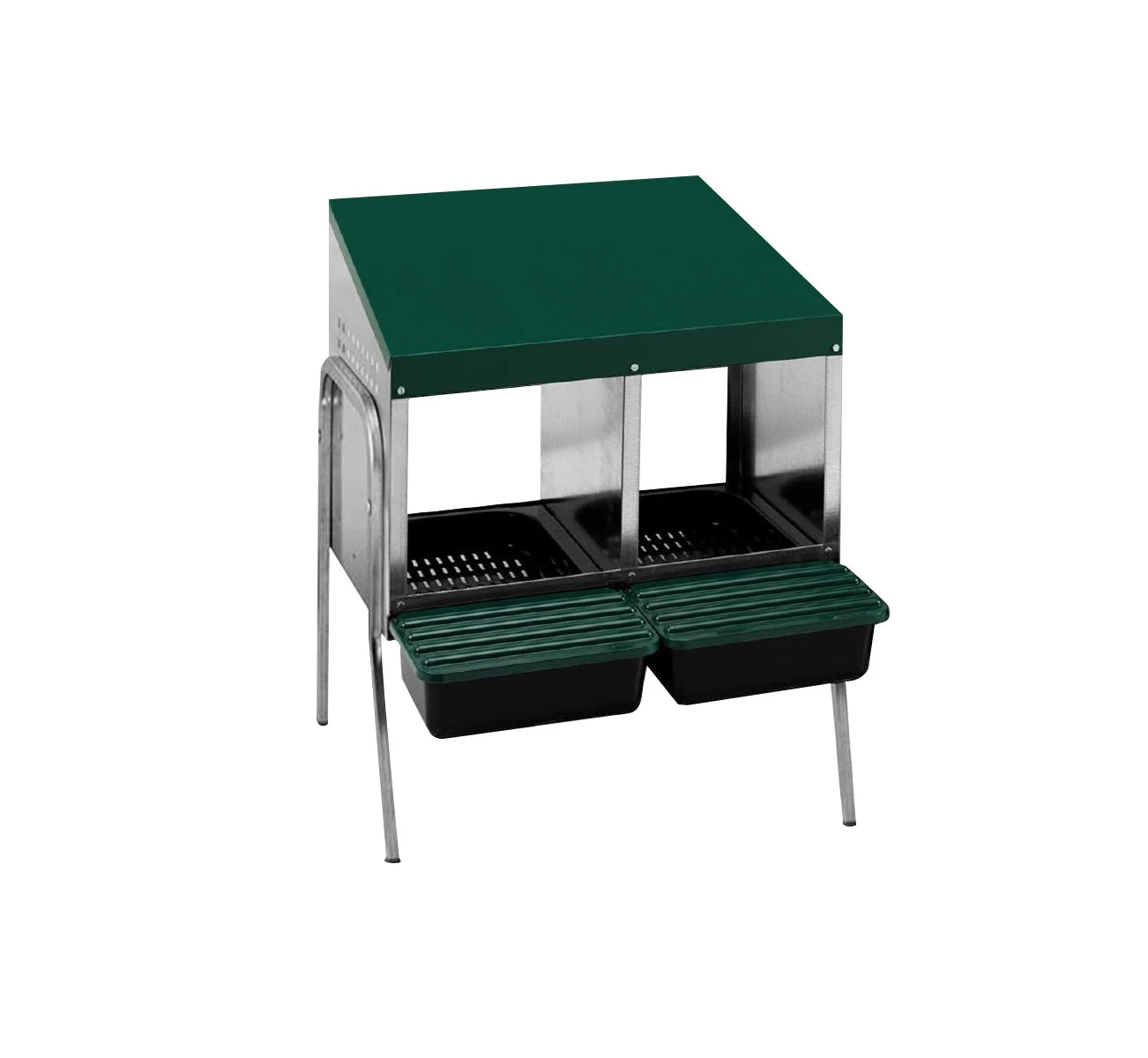 Langlebiges Legenest/Abrollnest MG-02WS PROFI mit Metallbeinen und Eierschublade. Ideal für Hausgeflügel. Hygienisch & leicht zu reinigen.