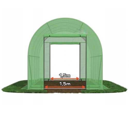 Hakuda Gewächshaus 8*4*2,5 m – Robust & UV-beständig