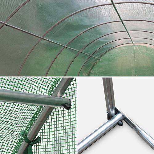Foliengewächshaus 3 * 2 * 2 m, Polyethylen 180 g/m², UV-beständig, Rohr 26 * 0,8 mm