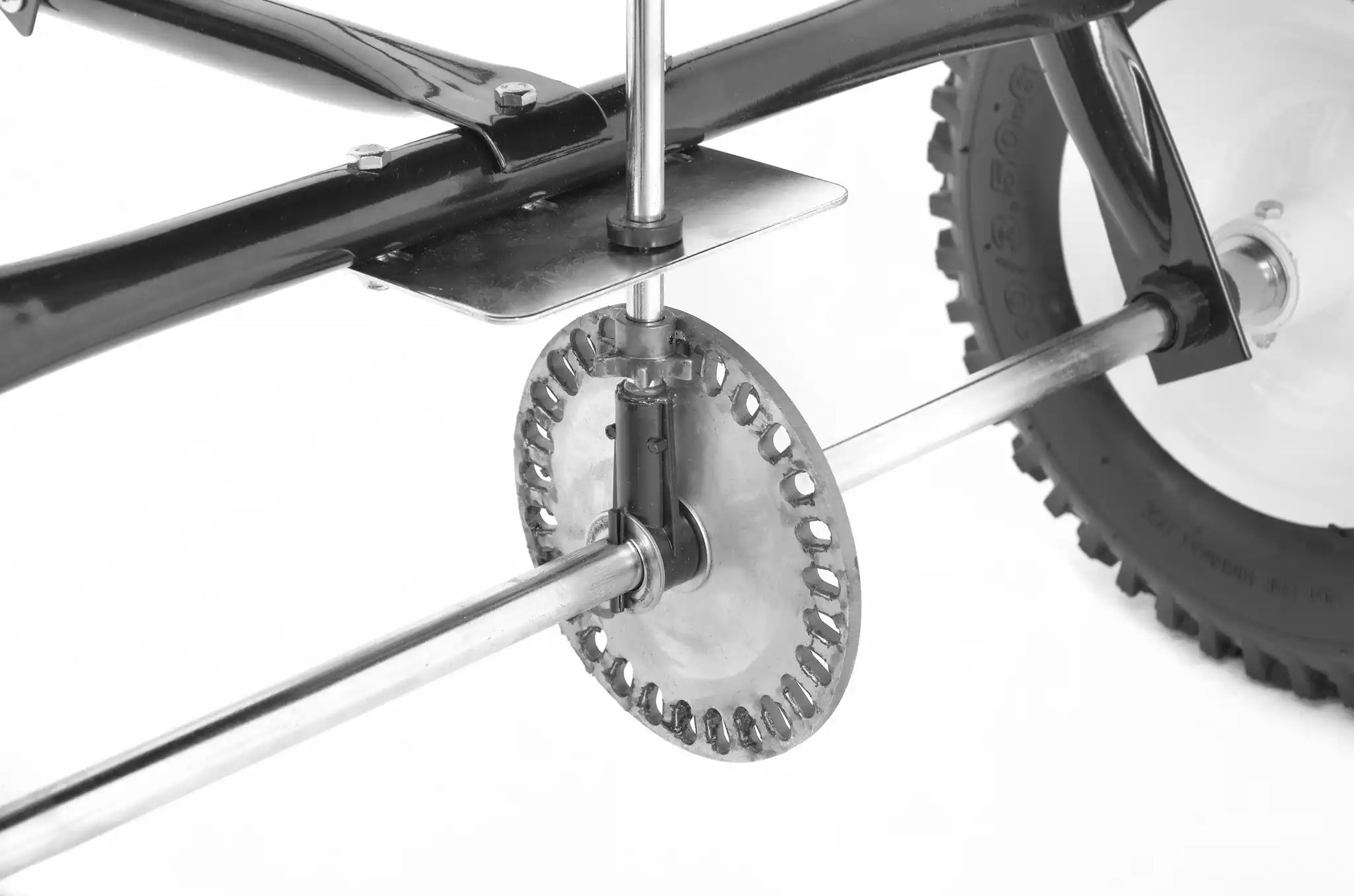 Streuwagen – Salzstreuer MI‑60 Manuell 60 L für Streusalz, Sand, Dünger & Saatgut | Handbetriebener Streuer für Winterdienst und Rasenpflege